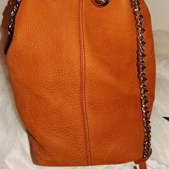 ❌SOLD❌ Gucci Nubuck Leather Soho Chain Tote - Picture 8 of 8